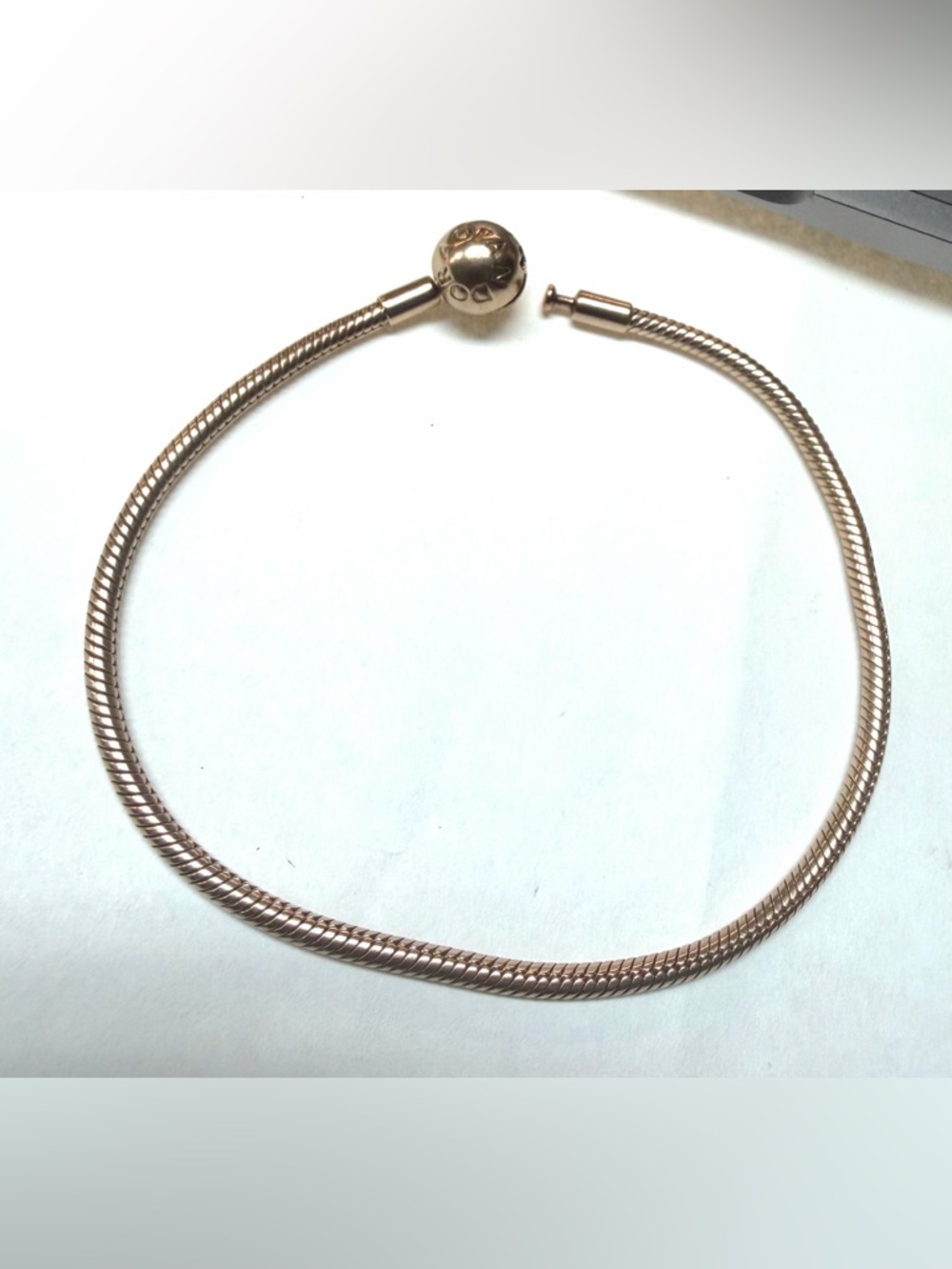 Pandora Rose Gold Snake Chain Bracelet